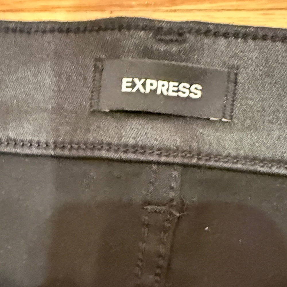 Express Black Jeans - Sleek Shine - Picture 2 of 4